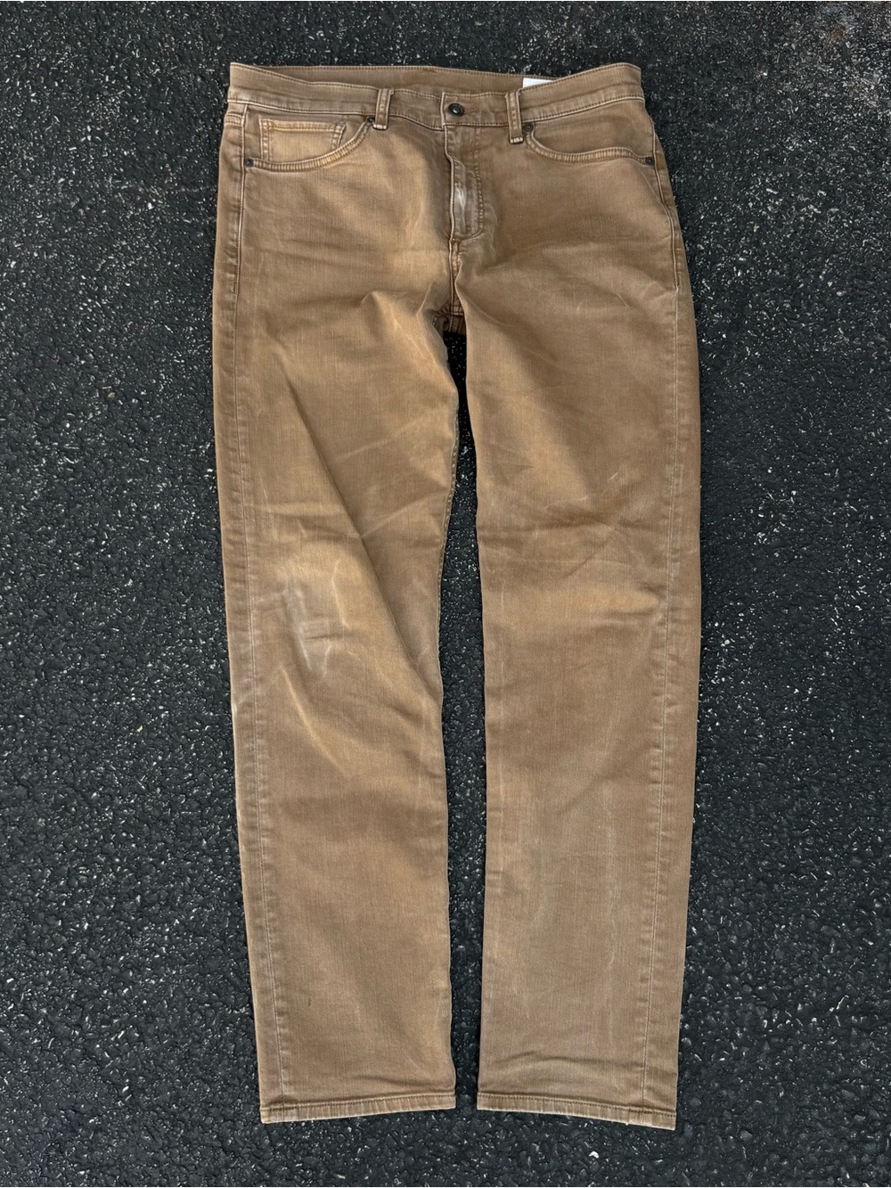Rag & Bone Fit 2 Slim Mens 33x31 Washed Ermine Tan Khaki Pants Jeans MED24H1223